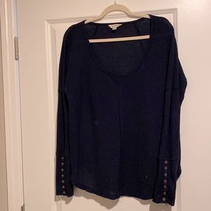 Lucky brand long sleeve waffle shirt